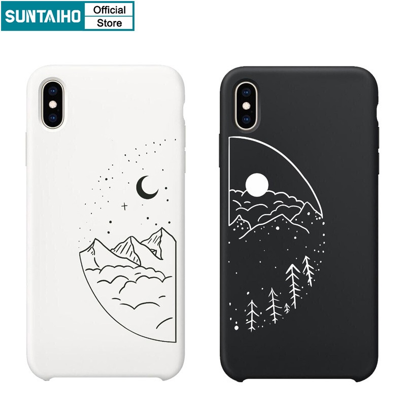 Couple Moon Phone Case Iphone Xr Trendy IPhone Case Moon Sun