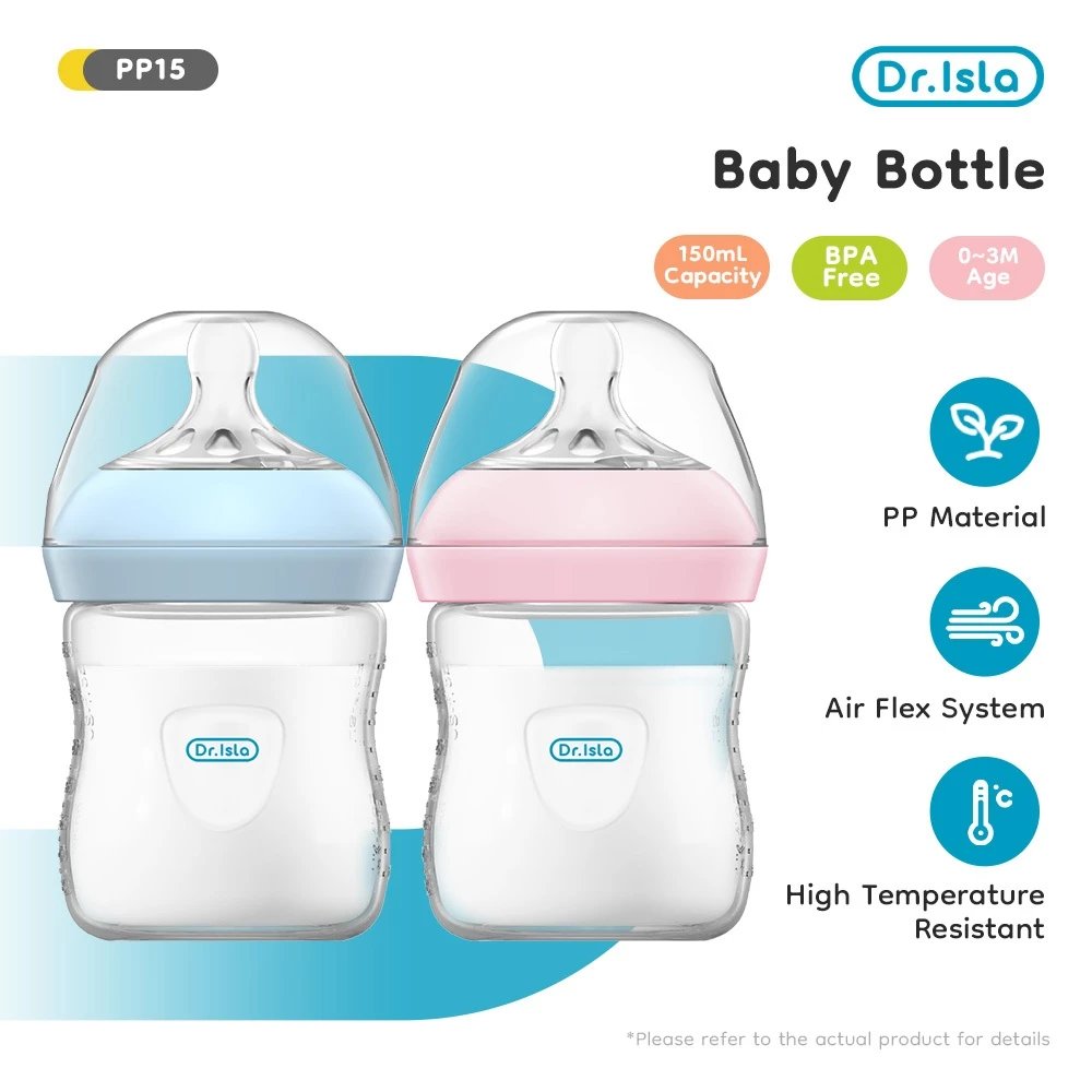 Dr.isla Dot Bayi Botol Susu 150Ml 240Ml Botol Susu Bayi Newborn BPA Free Botol Minum Bayi PP15