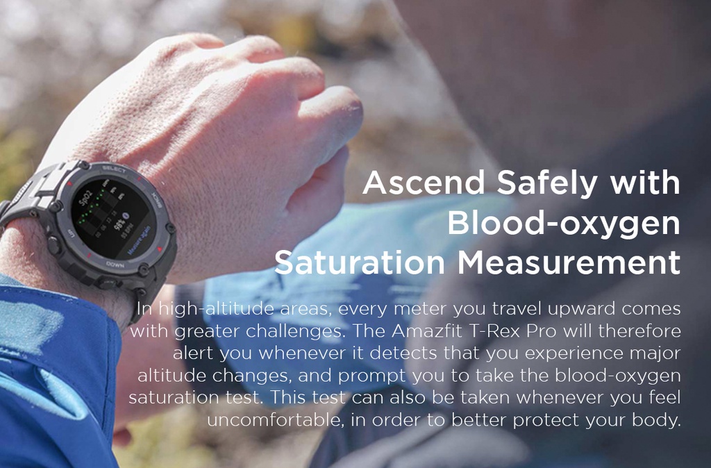 Jual Amazfit Official T-Rex Pro 48mm Smartwatch AMOLED Screen