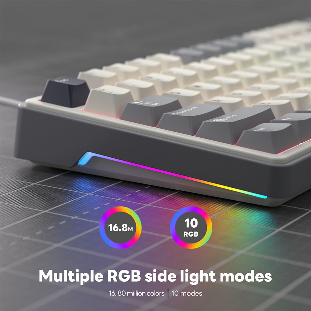 Jual Royal Kludge RK R87 Pro Half Grey 87 Key Gaming Keyboard | Shopee ...