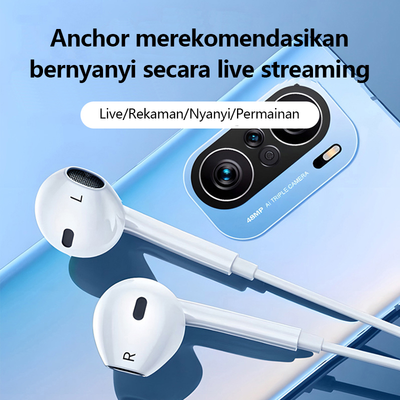Jual NETPAC Wired Soundcard Headset HiFi in-Ear phone Headset Kartu ...