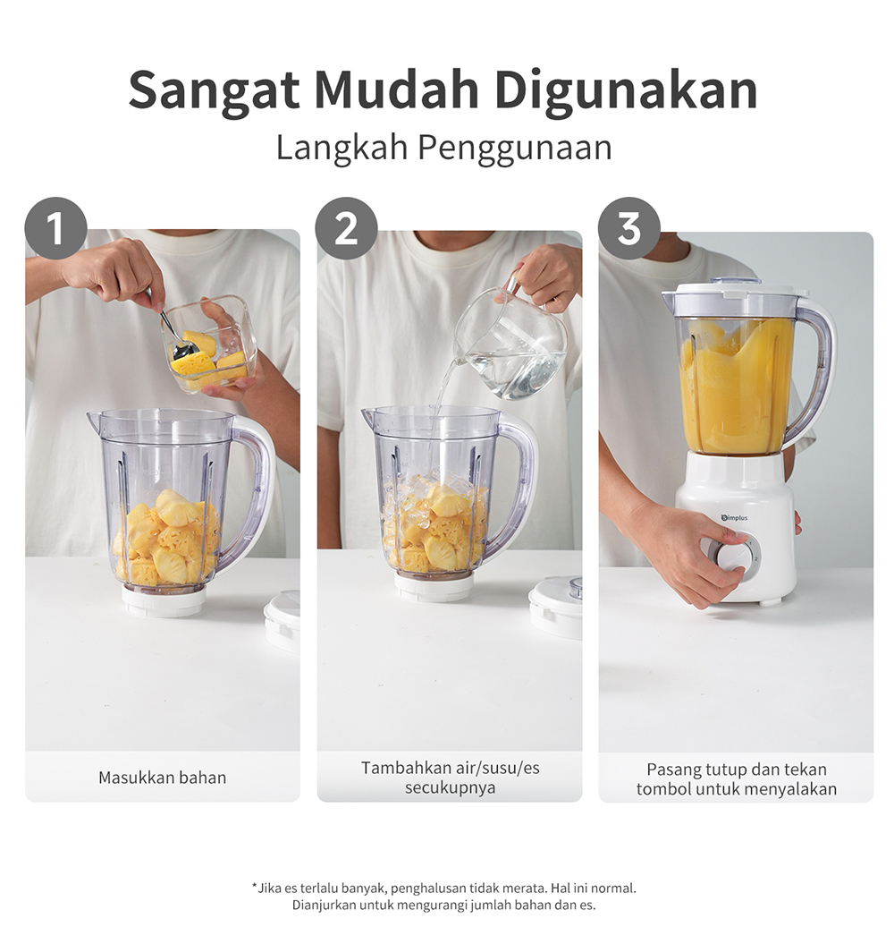 Jual Simplus Blender Stainless Steel 304 500W 1500ml Dengan Fungsi ...