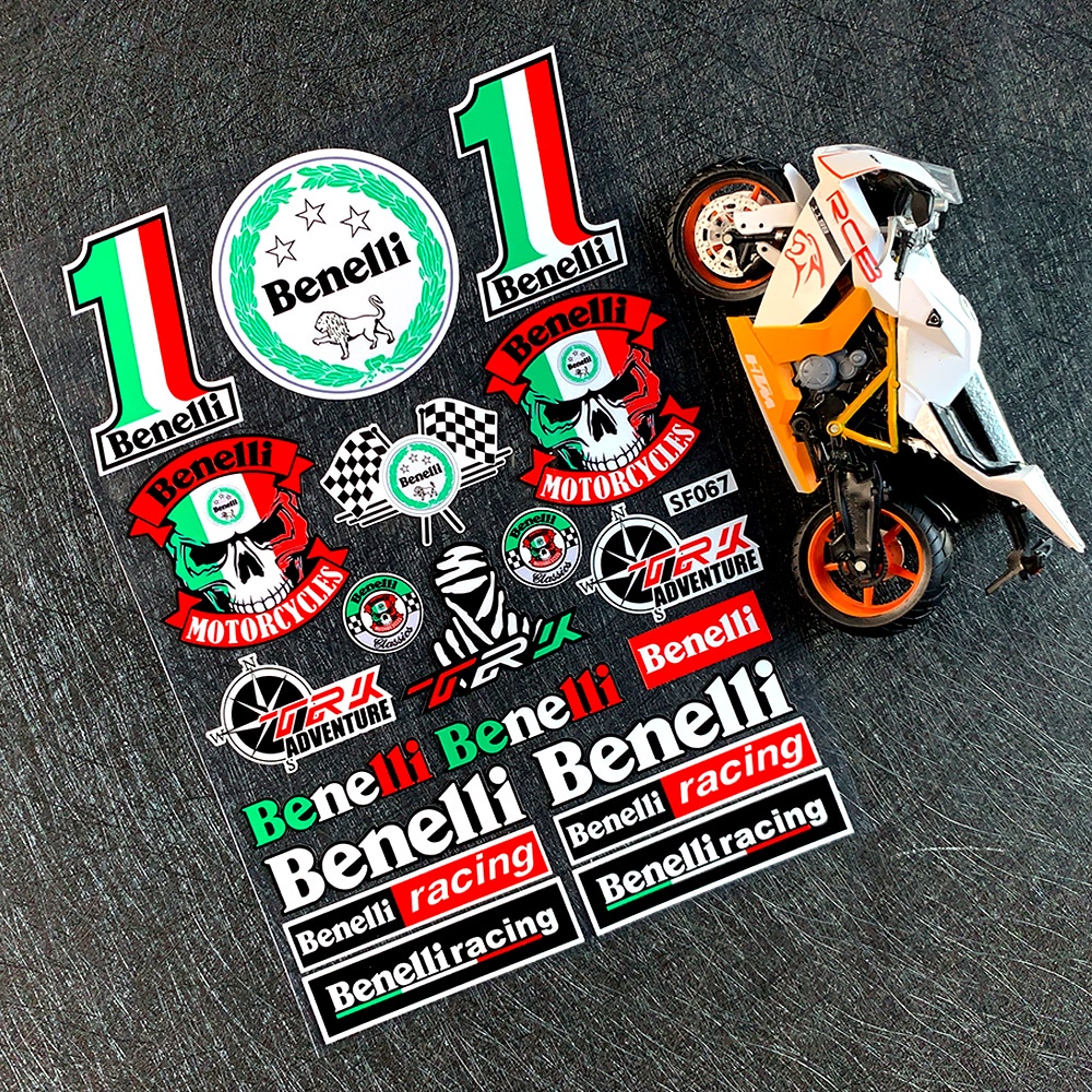 Jual Benelli Stiker Reflektif Decal Helm Badge Motor Fuel Tank Logo