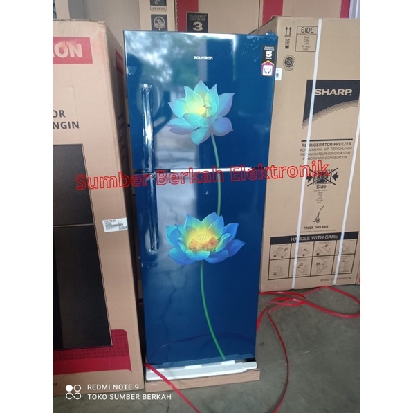 Jual Kulkas Polytron 2 pintu tanpa bunga es PRB 237 seri baru no frost ...