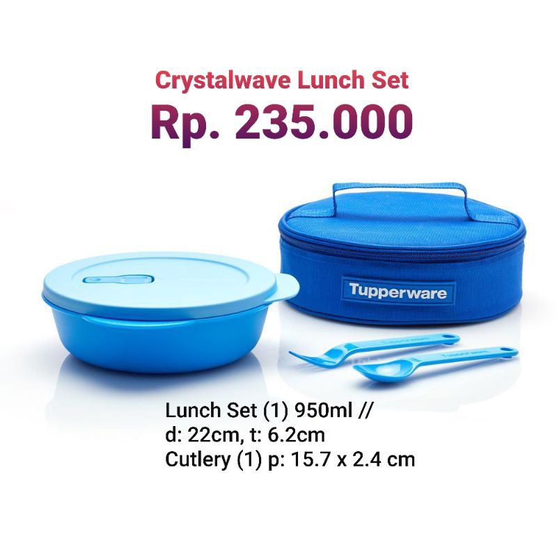 Promo Tupperware Crystalwave Lunch Box Pink Diskon 32% di Seller Holibuy -  Cengkareng Barat, Kota Jakarta Barat