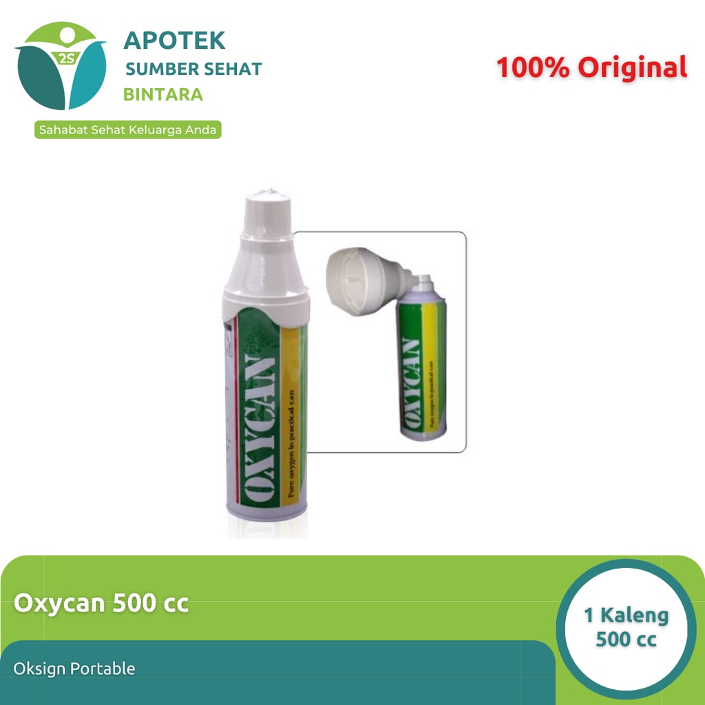 Jual Oxycan Oksigen Portable 500 Cc | Shopee Indonesia