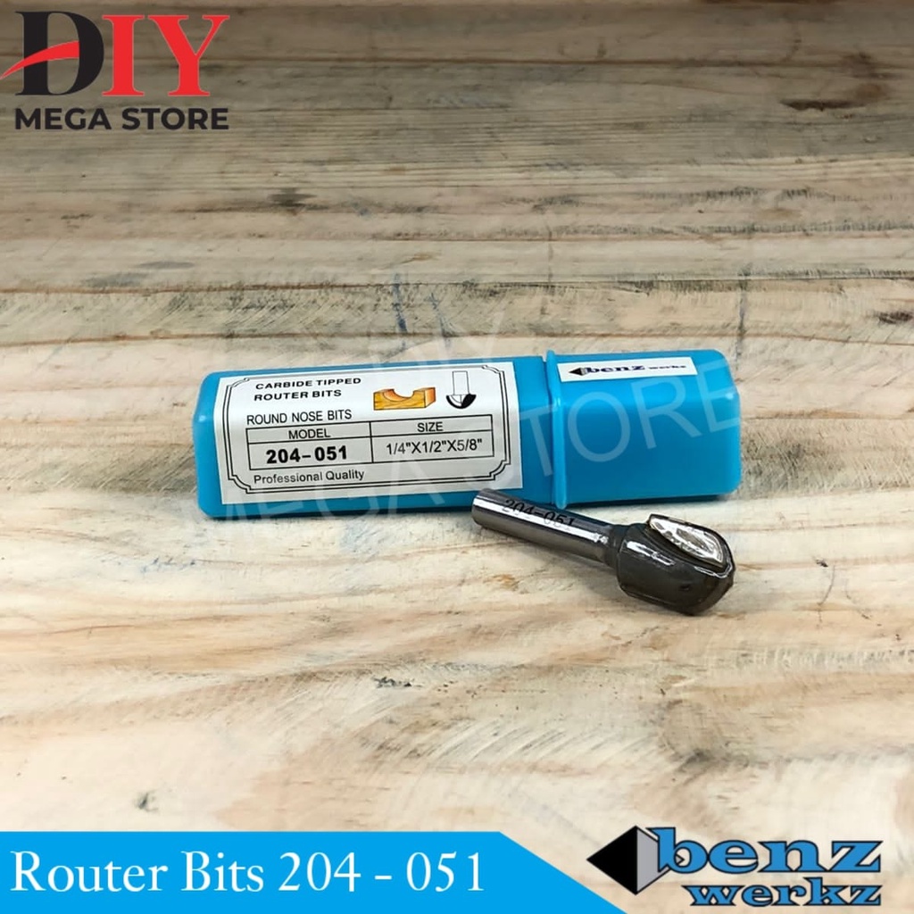 Jual Router round nose bit / mata profil 12,7 mm x 1/4