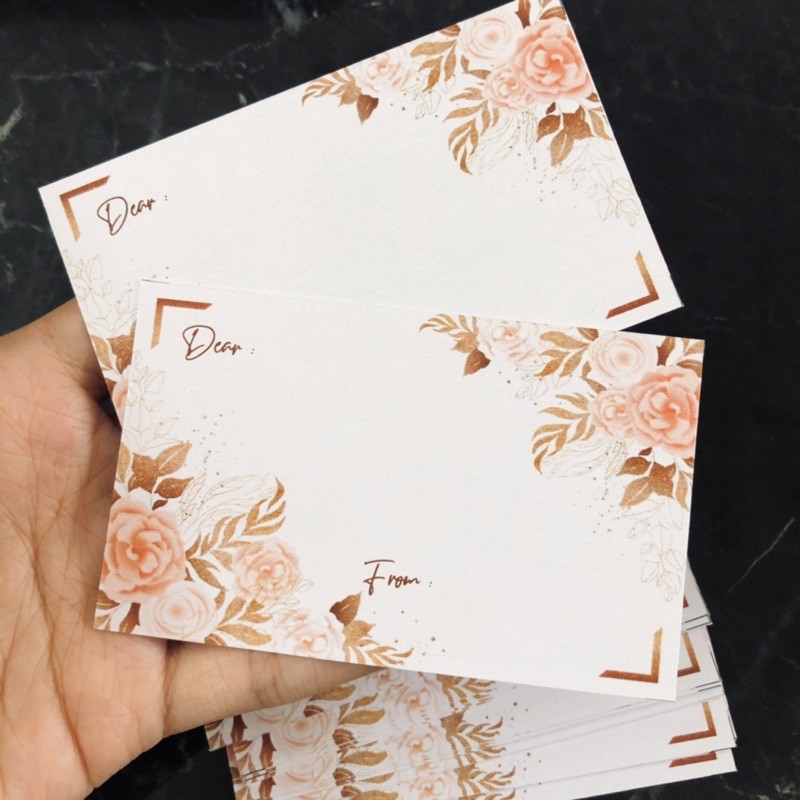 Jual KARTU UCAPAN GREETING CARD #25 bahan linen paper | Shopee Indonesia