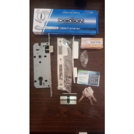 Jual Mortise Lock Lockcase + Cylinder Dc 60mm Dekkson Dekson MTS IL DL ...