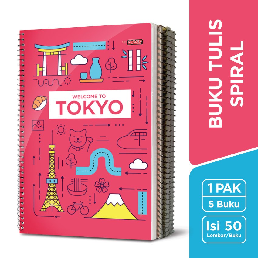 Jual Buku Tulis SPIRAL Bigboss / B5 50 Lembar | Shopee Indonesia