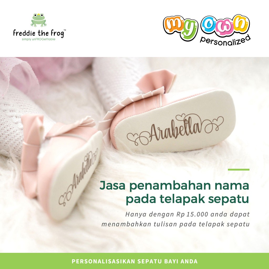 Jasa Penambahan Nama (Tidak Termasuk Sepatu) | Freddie the Frog | My Own