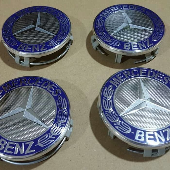 Jual Dop 1 Set Velg Roda Emblem Mercedes Benz Padi 75mm Mercy 75 Mm ...