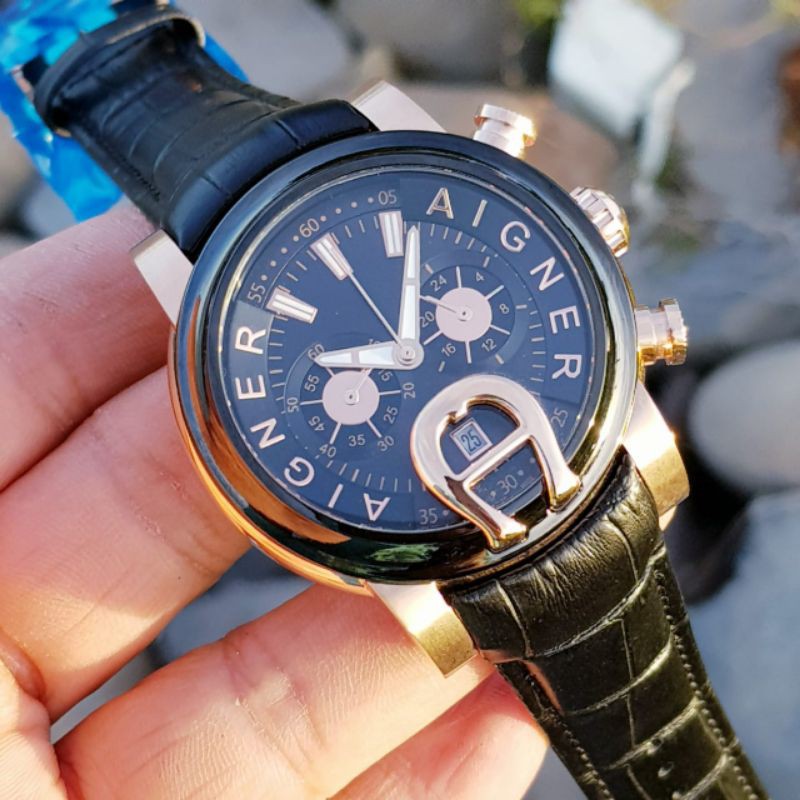 jam tangan AIGNER BARI Super Baterai 45mm