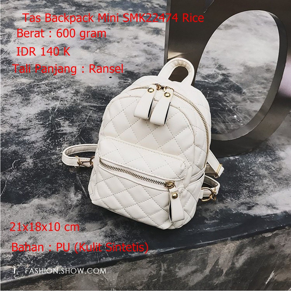 Backpack Punggung Mini Import Tas Ransel Wanita Kulit Kecil