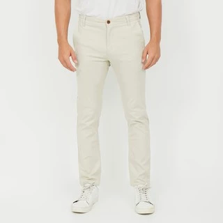 M231 Celana Panjang Pria Chino Pants Slim Fit Stretch Cream C1139