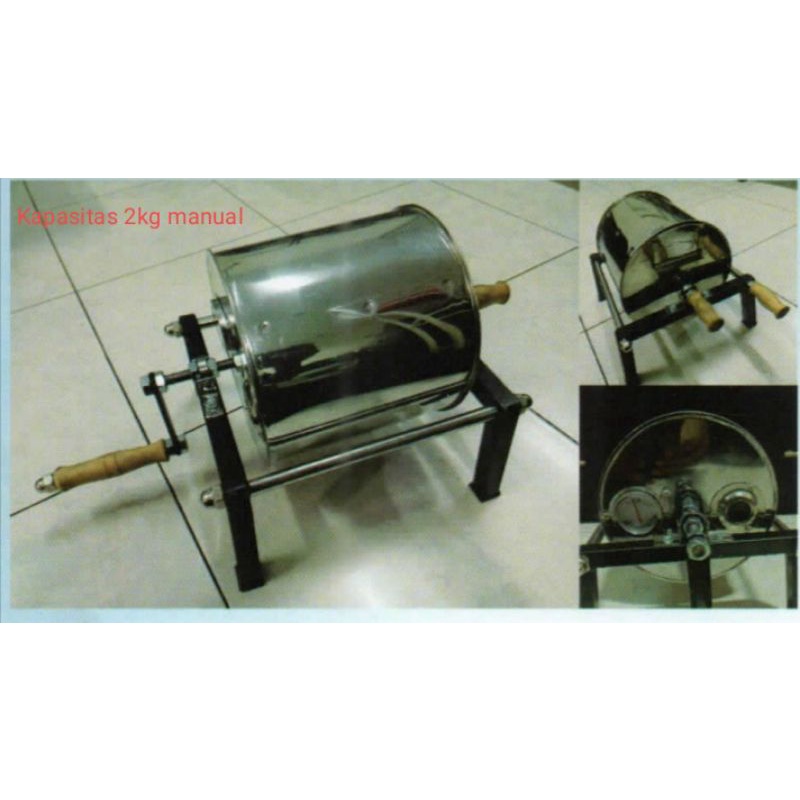 Jual Alat Roasting Sangrai Kopi Kacang Manual Kapasitas 750g 2kg Murah Shopee Indonesia 1358