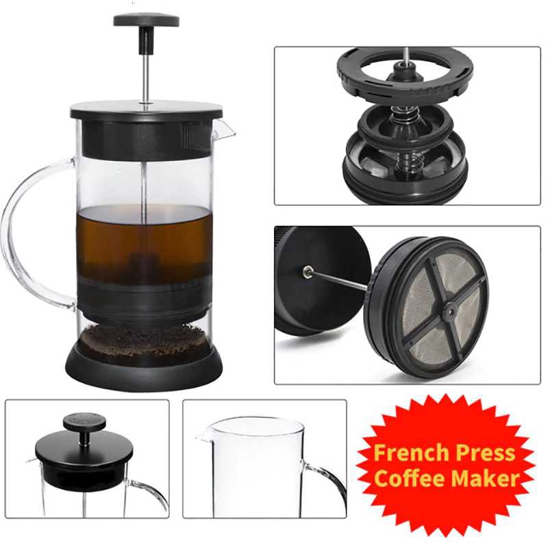 Jual Peralatan Kopi 1000ML Stainless Steel Coffee Pot Cafetiere French ...