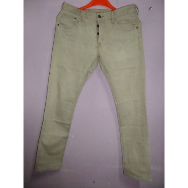 Jual Celana panjang bawahan cowok H M drain jeans not selvedge jeans skinny Shopee Indonesia