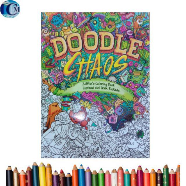 Jual Mewarnai Dewasa : Adult Coloring Book Doodle Chaos & Doodle Fusion ...