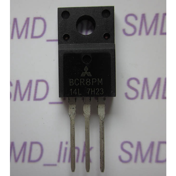 Jual Triac BCR8PM 14L 8A-700V, BCR8PM 12L 8A-600V (TO220F) | Shopee ...