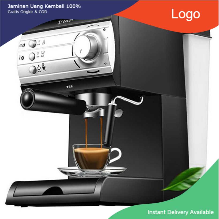 Jual Donlim Mesin Kopi Semi Automatic Espresso Coffe 20 Bar DL-KF6001 ...
