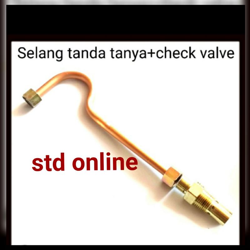 Jual Paket Discharge Pipe B Check Valve Kompresor+selang Tanda Tanya ...