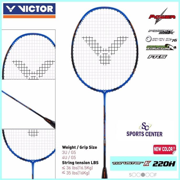 Jual New !! Raket Badminton Victor Thruster K 220H / TK-220H / TK 220 H ...