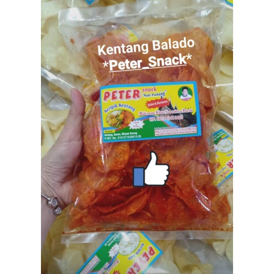 Jual Keripik Kentang Balado Spesial (Peter Snack) | Shopee Indonesia