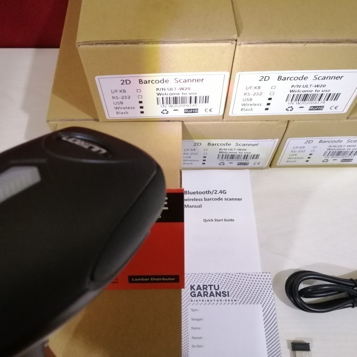 Jual PROMO ULTRON W 20 Wireless Barcode Scanner 2d QR CODE pdf 147 ...