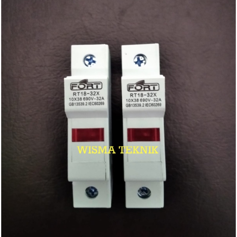Jual DIN RAIL FUSE HOLDER RUMAH FUSE RT1832 FORT Shopee Indonesia