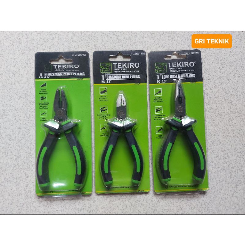 Jual TANG MINI TEKIRO MODEL KOMBINASI, POTONG, RUNCING UKURAN 4-1/2 ...