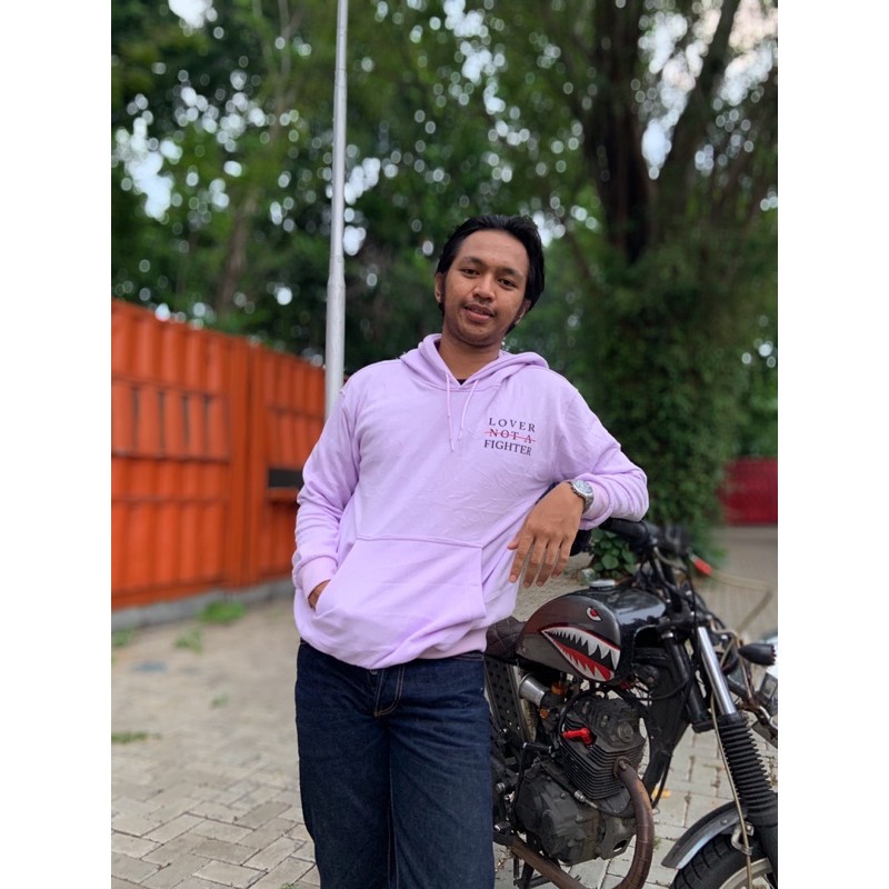 Jual HOODIE H M LOVER NOT A FIGHTER Shopee Indonesia