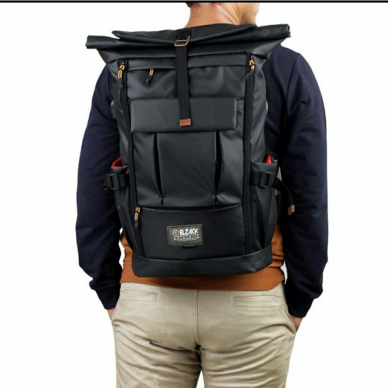 Tas Ransel Pria Waterproof Backpack Pria Tas Anti Air Bimo - Abu-abu