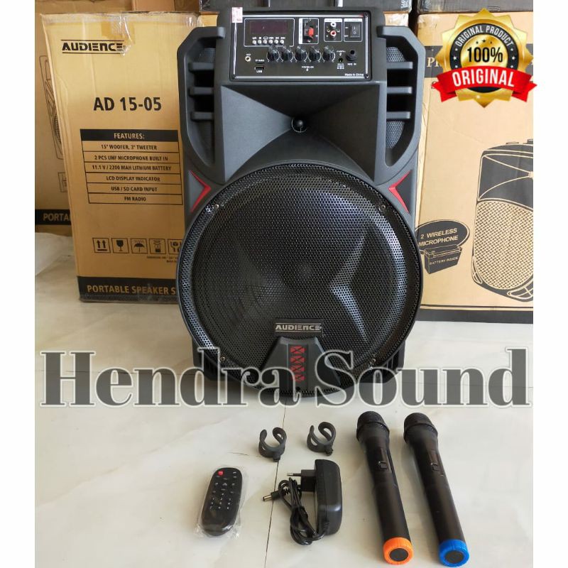 Jual Speaker Portable Wireless Audience AD 1505 (15 inch) | Shopee ...