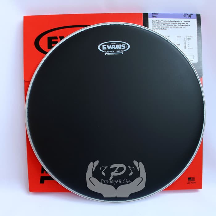 Jual Evans Onyx Snare 14" Head Drum Black Coated Original Shopee