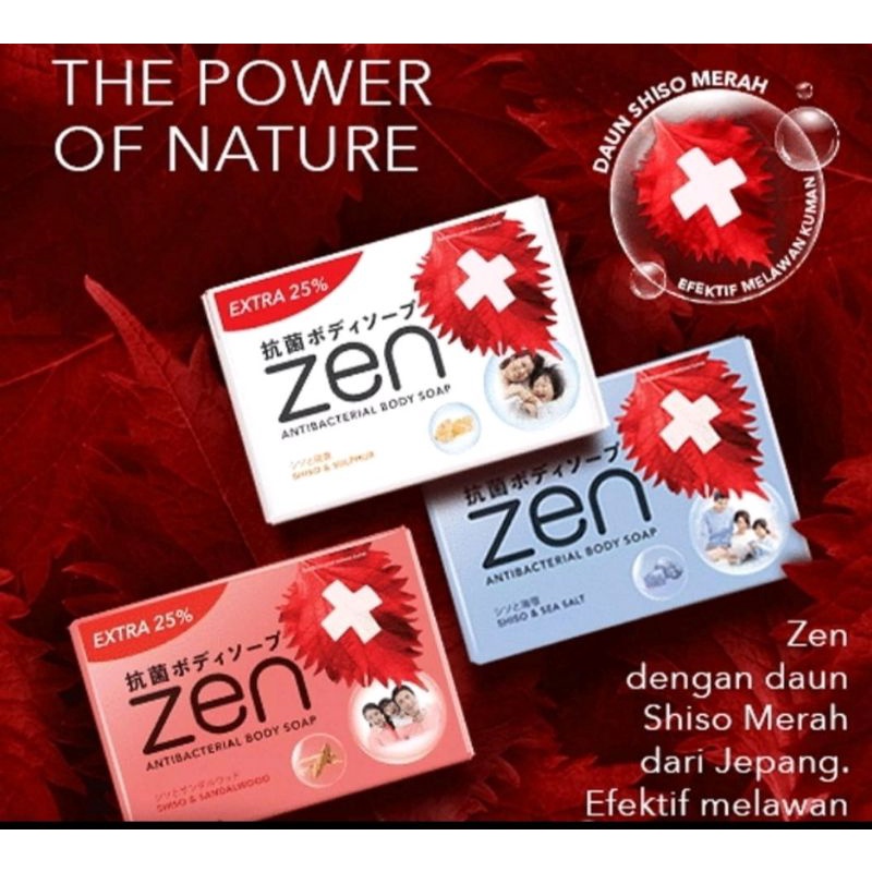 Jual Zen sabun batang 3X70gr ready warna merah,biru,hijau,putih,ungu ...