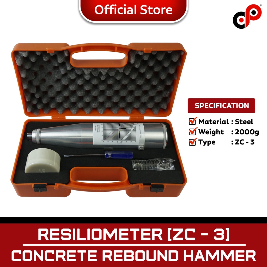 Jual CP | Resiliometer | Concrete Rebound Hammer Tester | ZC - 3 ...