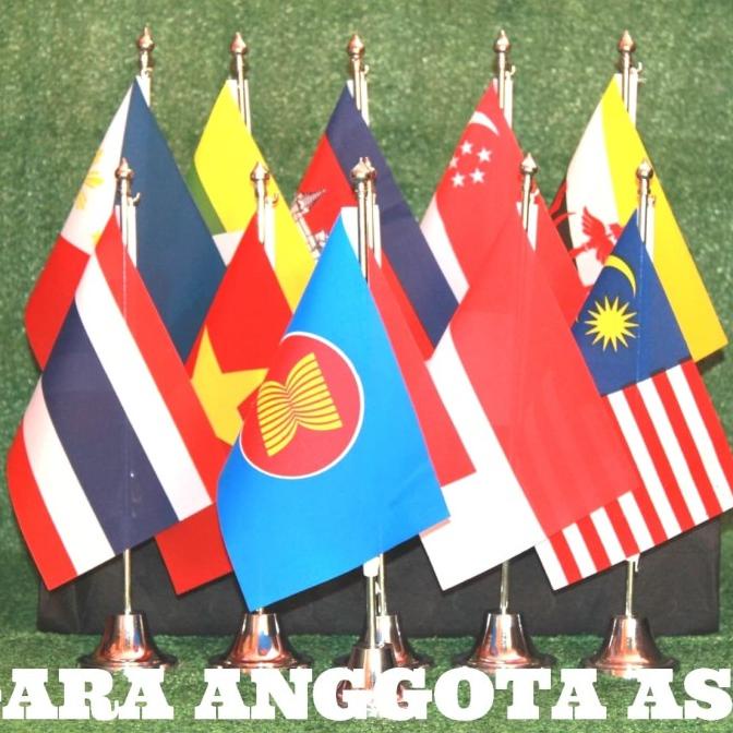 Jual Special Edition Bendera Meja Negara Anggota Asean Tiang Stainless Terbaru Shopee