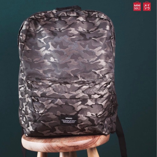 Miniso cheap camouflage backpack