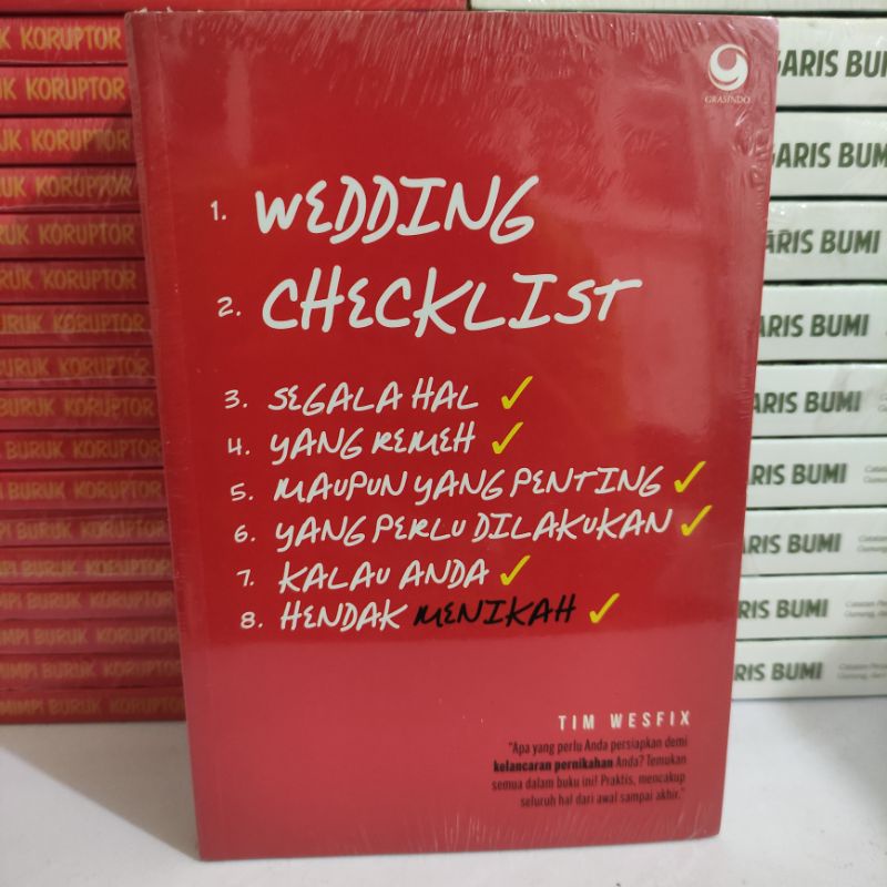 Jual Buku Original: Wedding Checklist | Shopee Indonesia