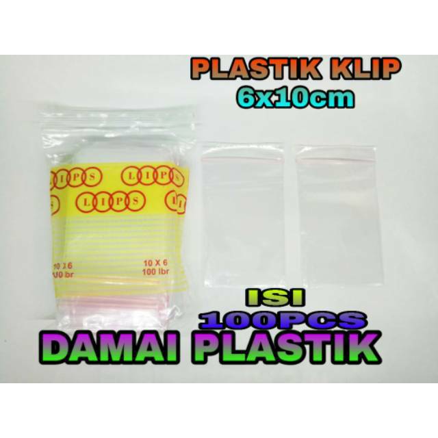 Jual Plastik Kantong Ziplock Klip Clip 6x10 Cm Sealer Pe Bening 6 X 10 Cm Bungkus Obat Cabe 0091