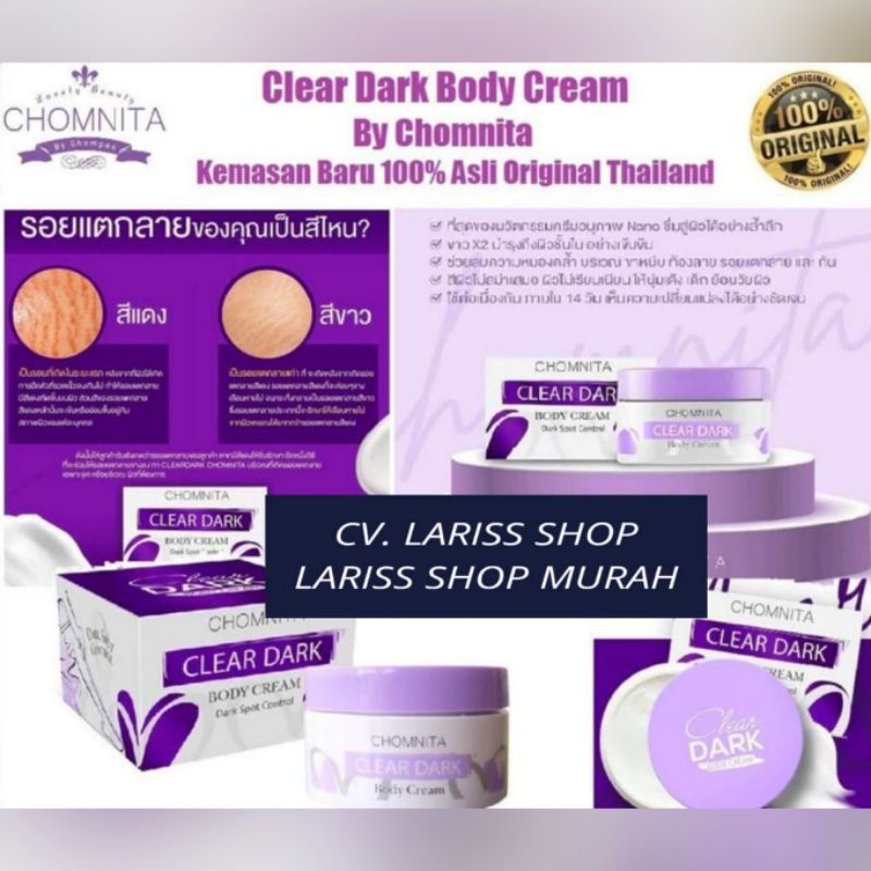 Jual CREAM PEMUTIH PANTAT SELANGKANGAN ORIGINAL BPOM CLEAR DARK
