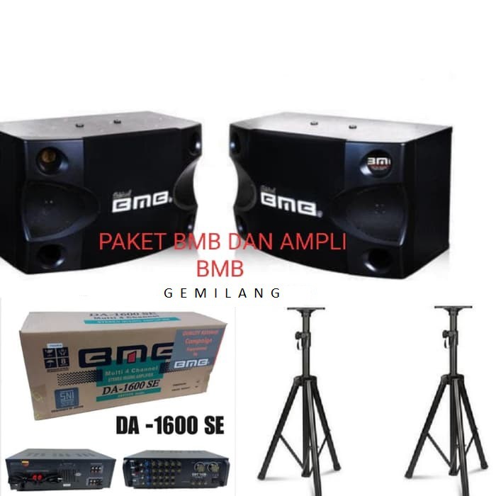 Jual PAKET SPEAKER BMB DAN AMPLI BMB GARANSI RESMI BMB 3 THN 8 INCH ...