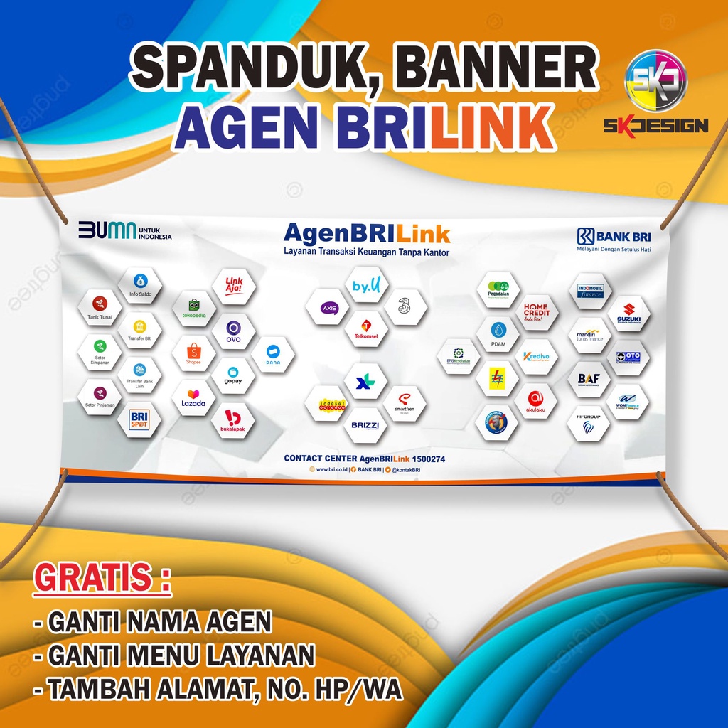 Jual Cetak Spanduk Brilink Banner Agen Brilink Murah Dekorasi Agen