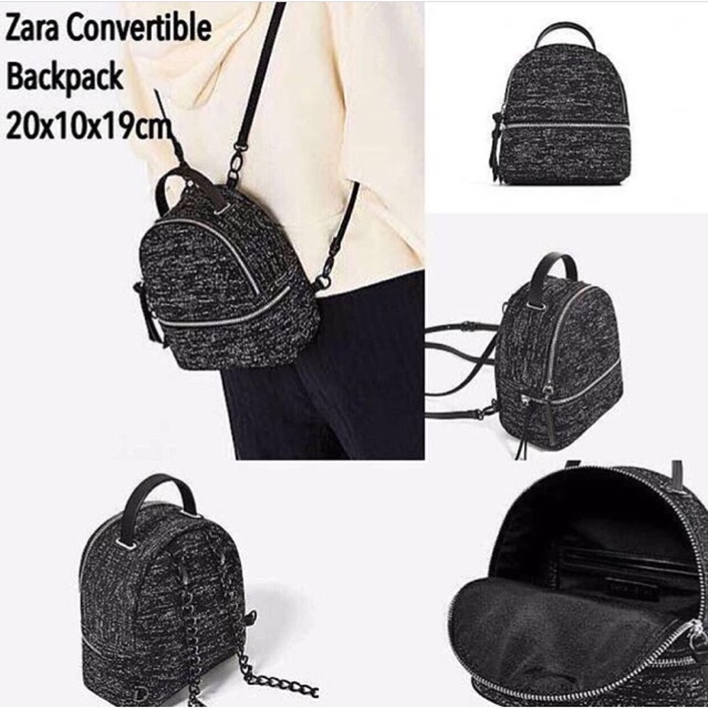 Zara 2024 backpack glitter