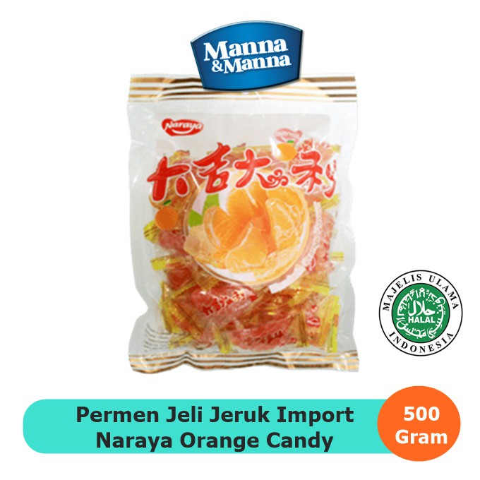 Jual Permen Jelly Jeruk Per 500 Gr Naraya Shopee Indonesia 8114