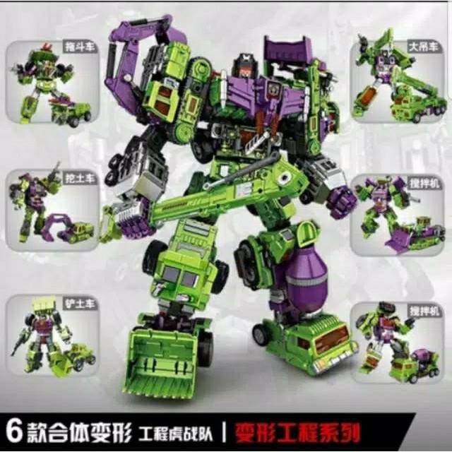 Jual PROMO ORIGINAL Robot 6 in 1 NBK DEVASTATOR TRANSFORMERS ACTION ...