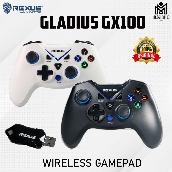 Jual Rexus Gladius GX100 Wireless Gamepad / Joystick | Shopee Indonesia