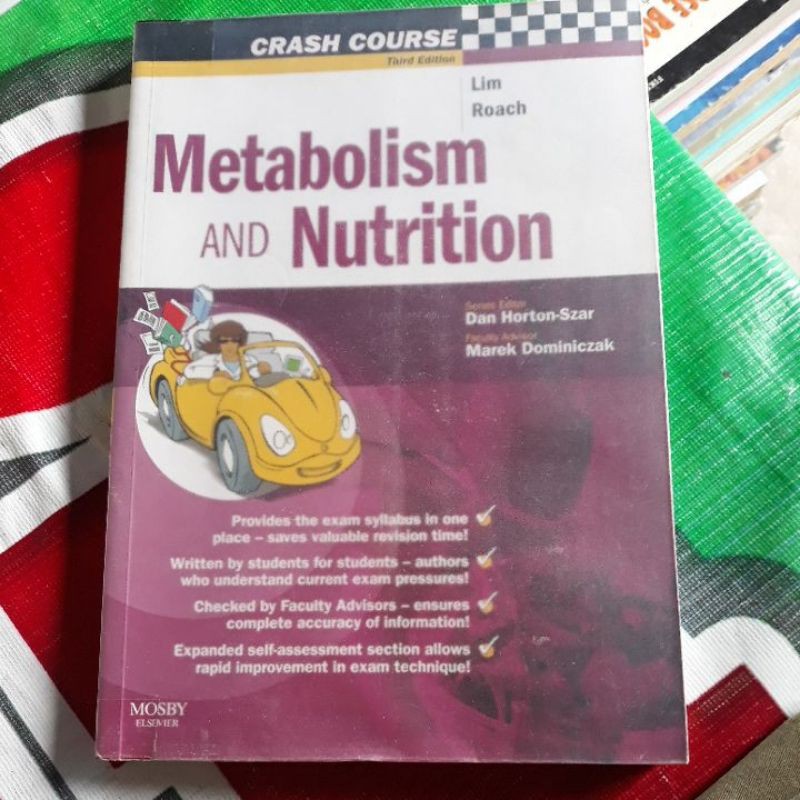 Jual buku metabolism and Nutrition Crash course third Edition lim roach