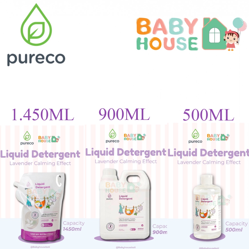 Jual Pureco Liquid Laundry Detergent All Varian Pureco Liquid Detergent ...